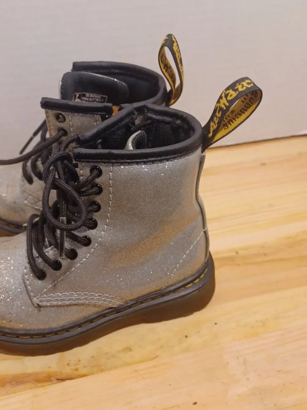 Dr Martens Toddler Size 7 Sparkling Shoes